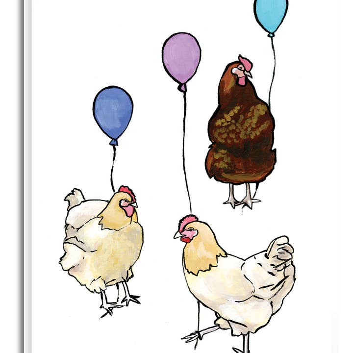 Blue Desk Art - Wholesale Birthday Card - Hen Party Greeting Card