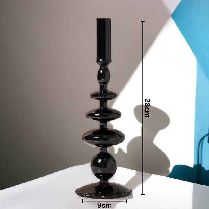 IVORE.GROUP - Wholesale Candle Holder - Retro Glass Classic Craft Candlesticks Holders