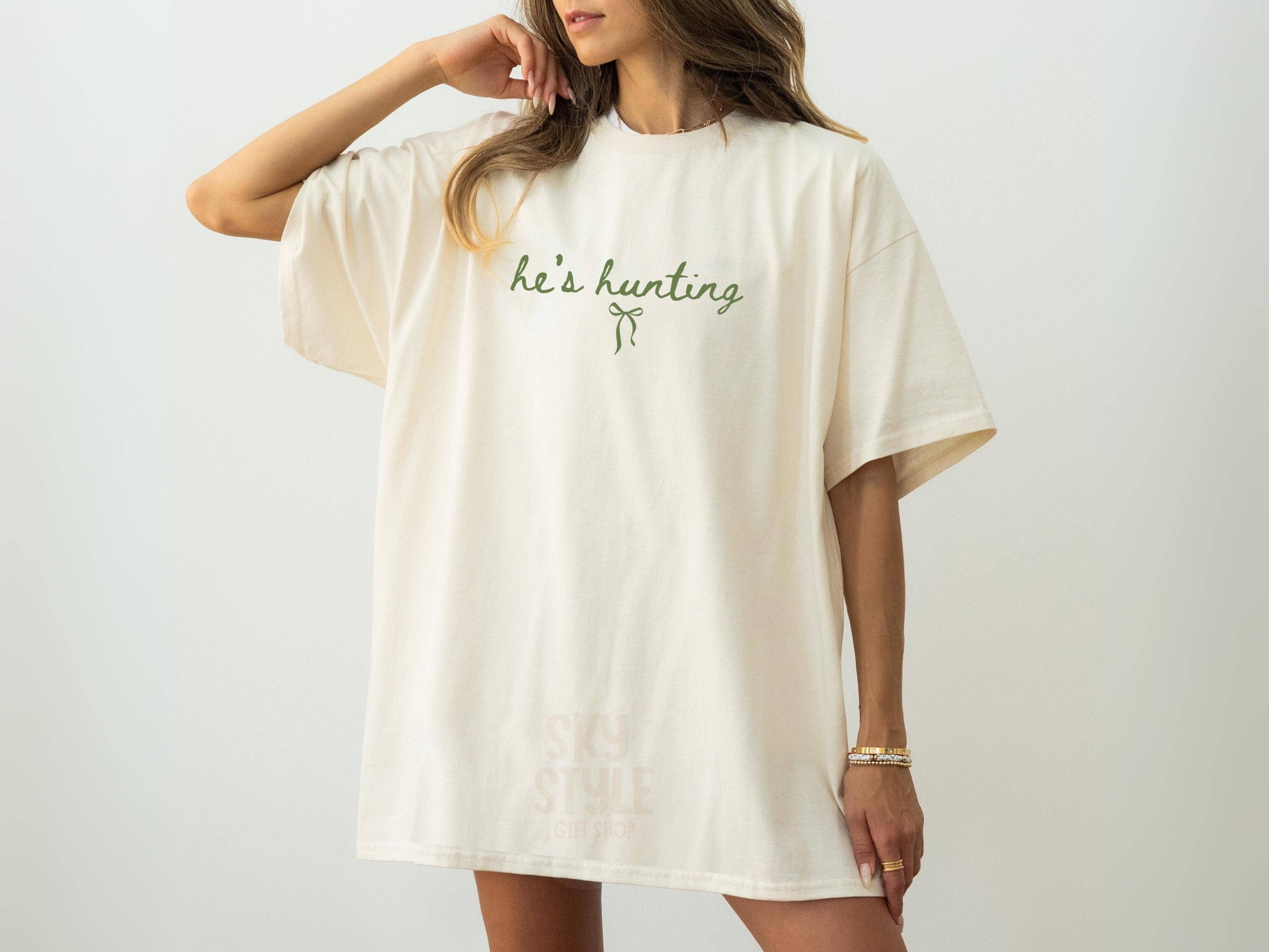 NVC Ecommerce LLC - Wholesale T-Shirt (Graphic) - Women's - He's Hunting Shirt, Wife Hunting Wife Sweatshirt5