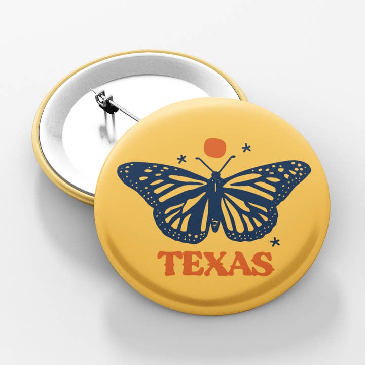 Texas Butterfly Button for wholesale by Made in Texas Co.