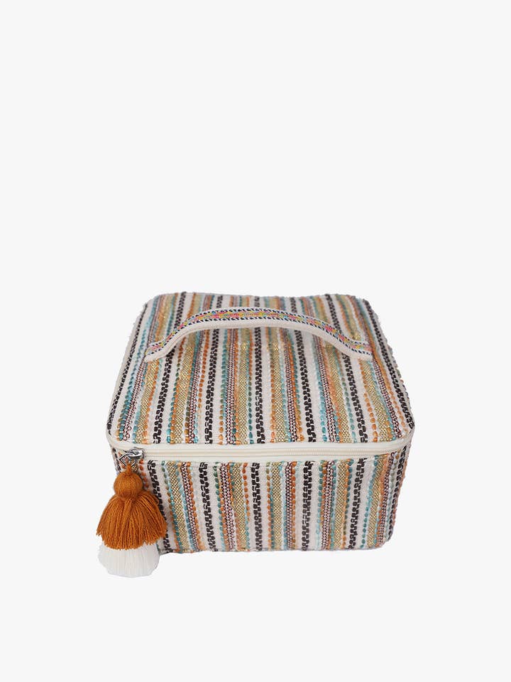 CS2491 Cotton Multi-Pouch Cosmetic Set for wholesale by Jen & Co.