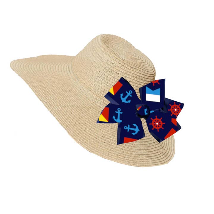 Peachy Pendants - Wholesale Straw Hat - Women's - The Chatham Straw Hat with Interchangeable Bow -Choose Color19