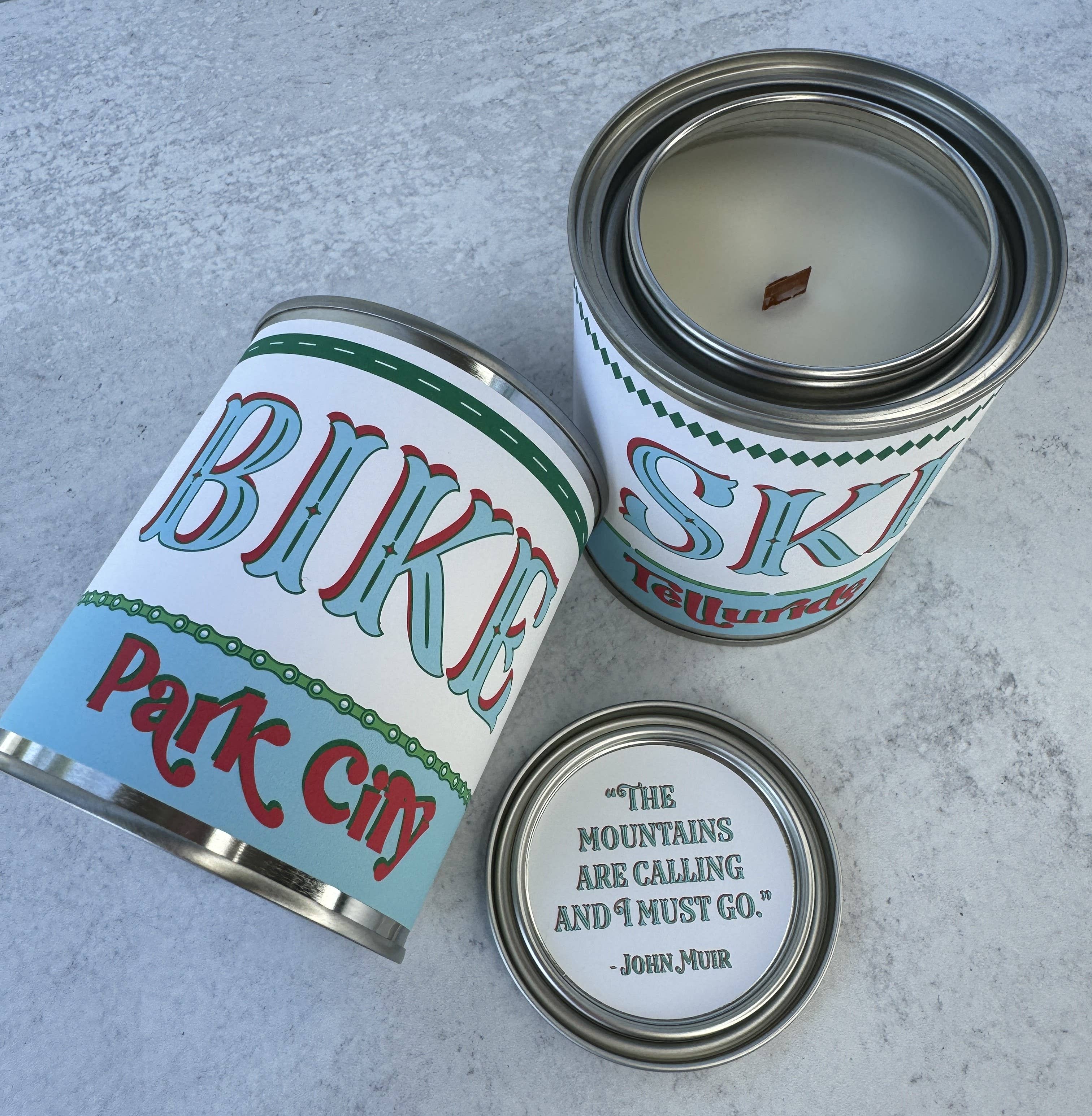Rambling Caravan - Wholesale Travel Candles - Ski Lodge Candle - Paint Tin Candle5