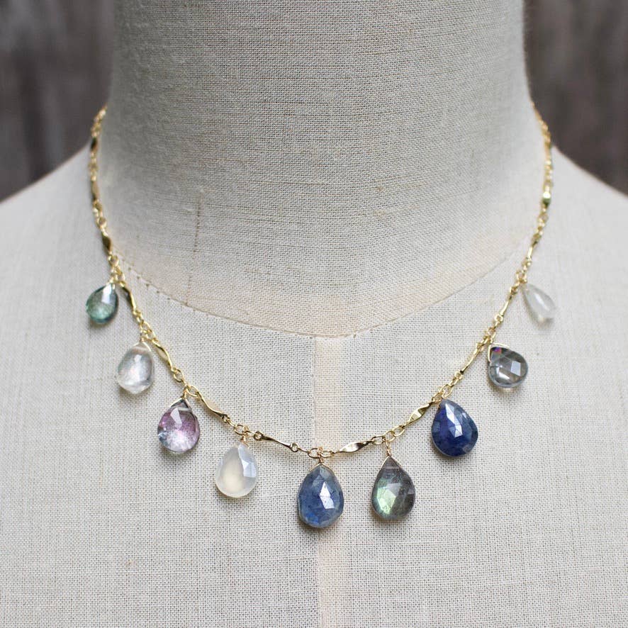 a.v. max - Wholesale Pendant/Charm Necklace - Large Teardrop Neck|5 color options10