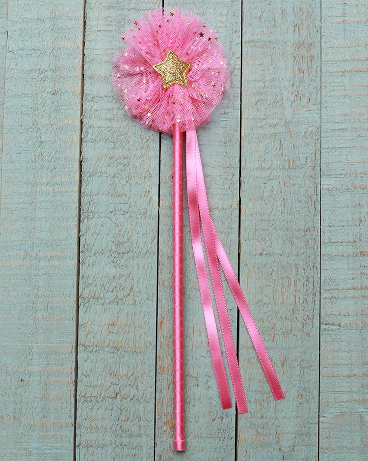 Sparkle Sisters by Couture Clips – Varinha mágica - Crianças por atacado – Varinha de tule Gold Star4