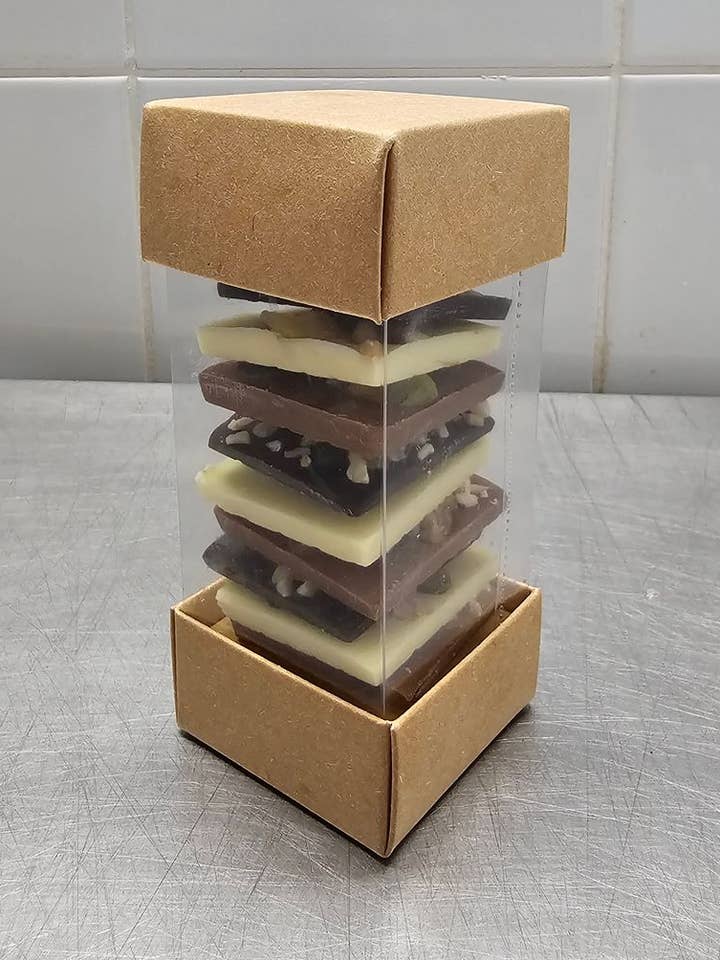 Kolonne tigger 3 chokolader - 95 gr for engroshandel hos La confiserie d'antan 100%bio