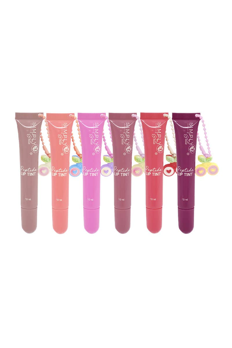 PINEAPPLE Beauty - Wholesale Lip Stain/Dye/Tint - Simply Bella S108 Peptide Lip Tint With Charms - 36 3
