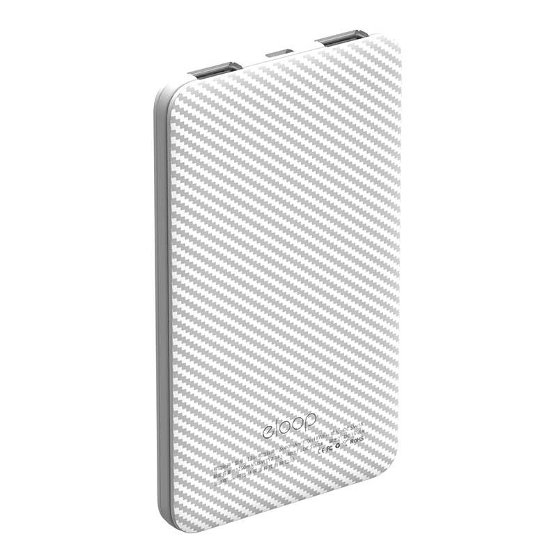 White Power Bank ELOOP E30 5000mAh, Black for wholesale on Faire3