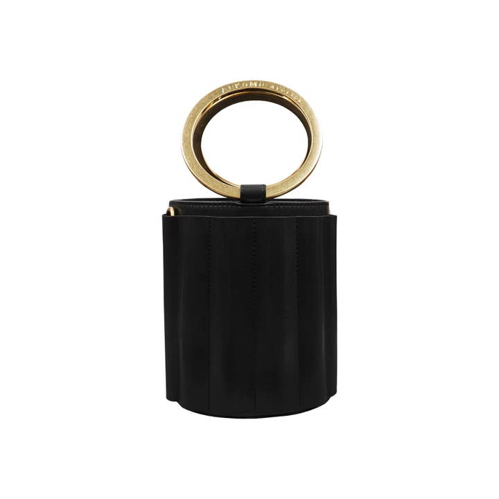 Secchiello piccolo con manico in metallo acqua - nero per la vendita all'ingrosso da parte di Alkeme Atelier