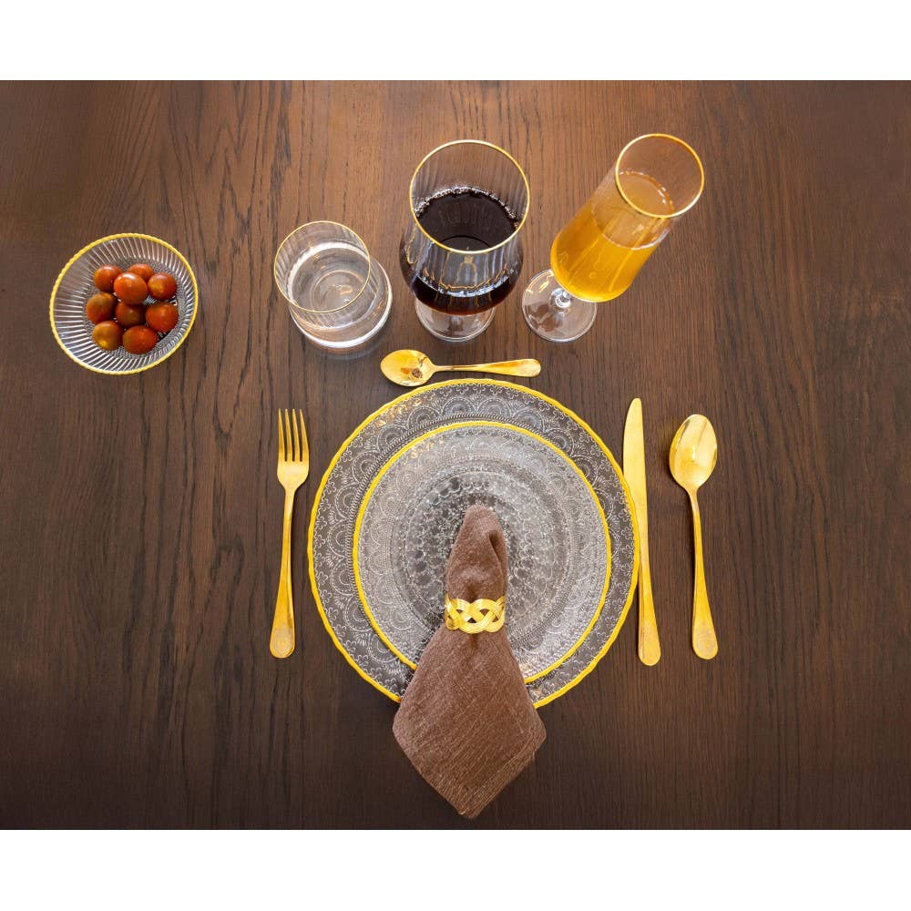 AULICA - Wholesale Wine Glass - Gold-rimmed wine glasses 360ml - set of 64