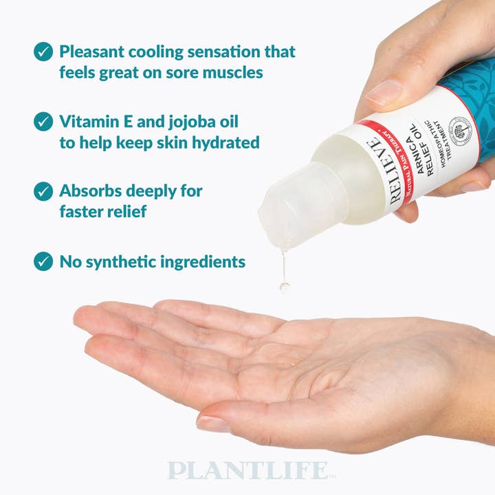 Plantlife – wholesale Pain relief spray/cream – Arnica Relieve Oil1