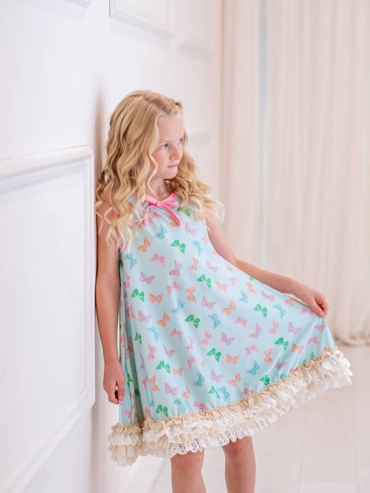 Sommerfuglekys Kjolesæt for engroshandel hos Love and Grow Clothing Co