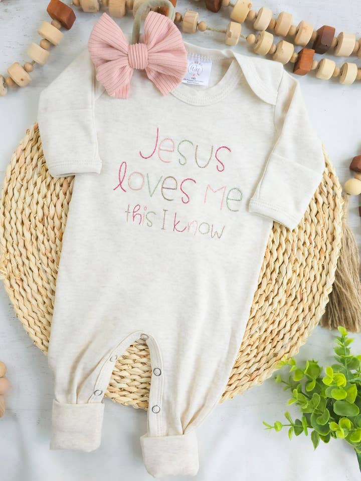 Wonderfully Made – wholesale Jumpsuit – Baby – Baby Romper | Baby Girl Outfit - Jesus Loves Me3