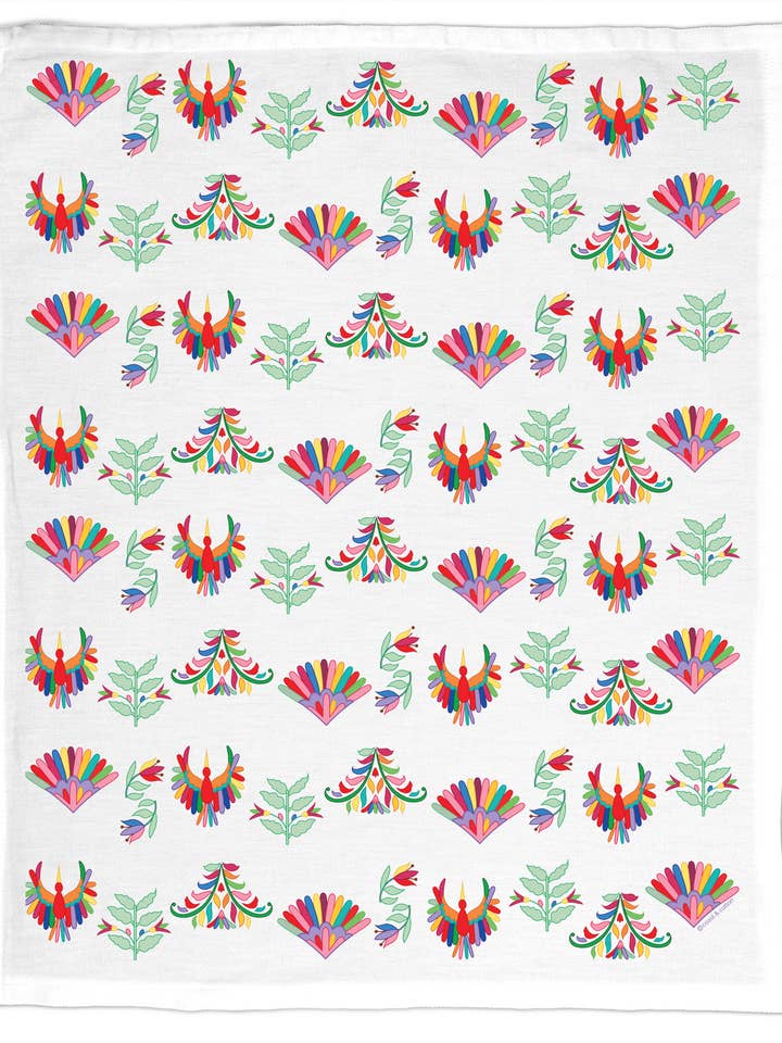 Broderie Otomi, torchon en coton biologique pour la vente par Coast & Cotton