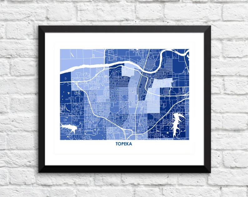 Juanita's Adventures - Wholesale Art Print - Juanitas Topeka Map Print4