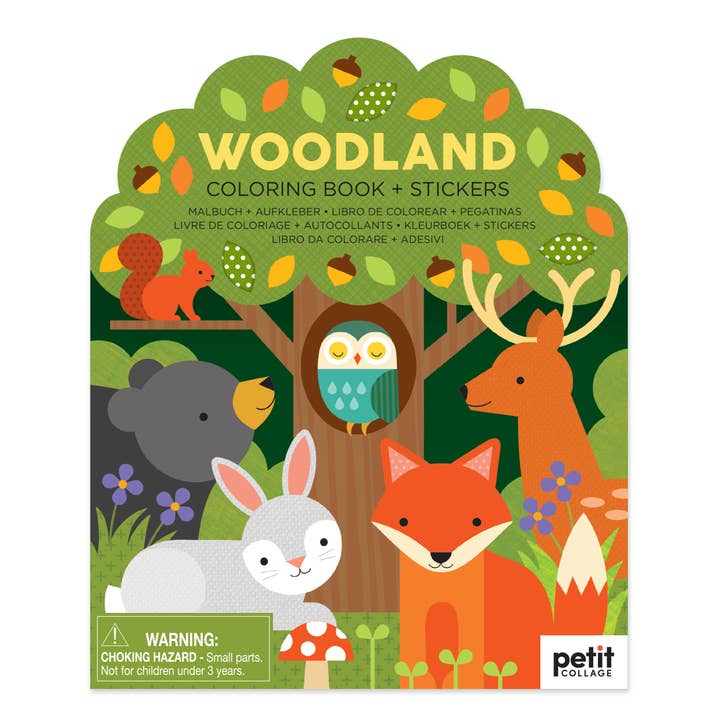 Chronicle Books - Wholesale Coloring Book - Kids & Baby - Coloring Book with Stickers: Woodland