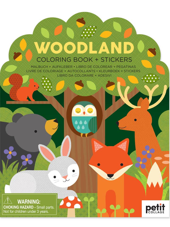 Coloring Book with Stickers: Woodland for wholesale by Chronicle Books