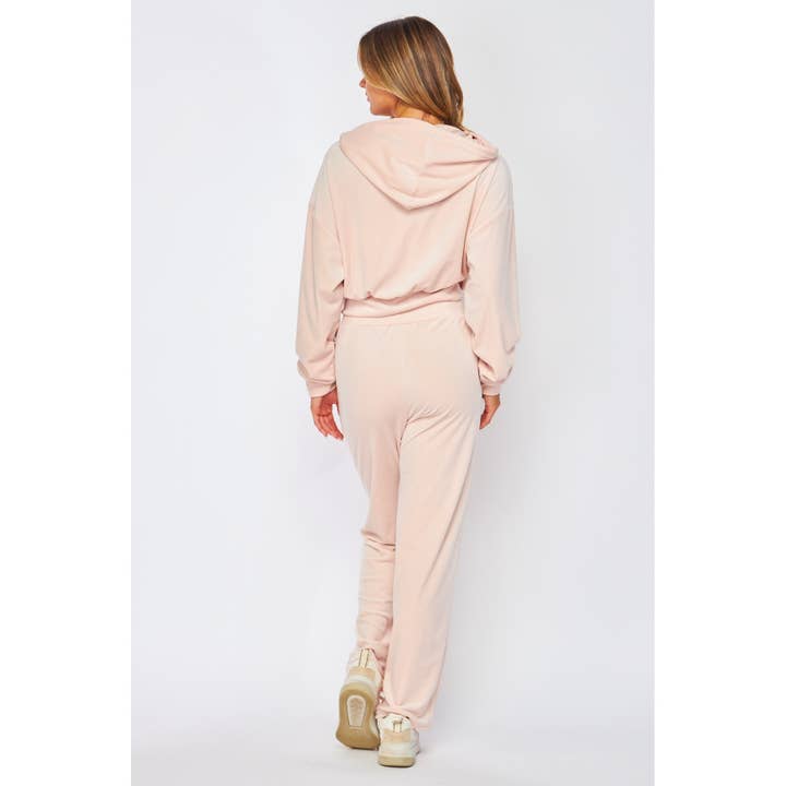 HiteJeans - Wholesale Lounge set – Women's - VELOUR ZIP UP HOODIE PANTS SET7
