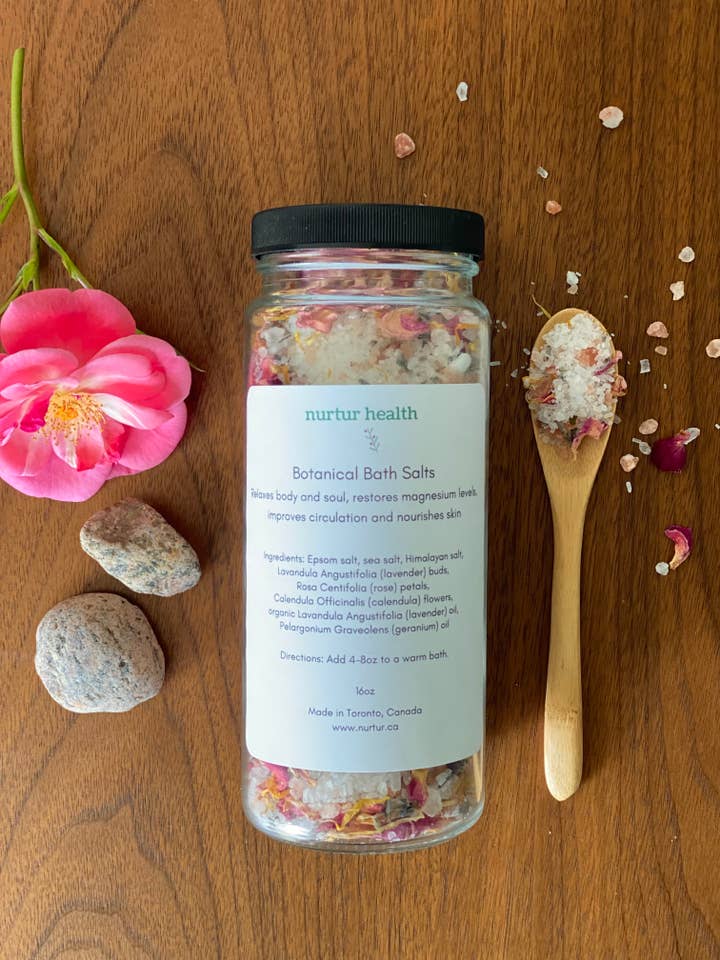 Botanical Bath Salts for wholesale by Nurtur Health