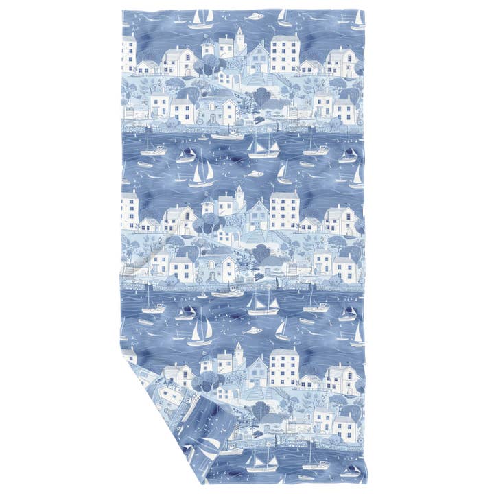 Serviette à vaisselle gaufrée double face Coastal Charm pour la vente par June Apothicarie
