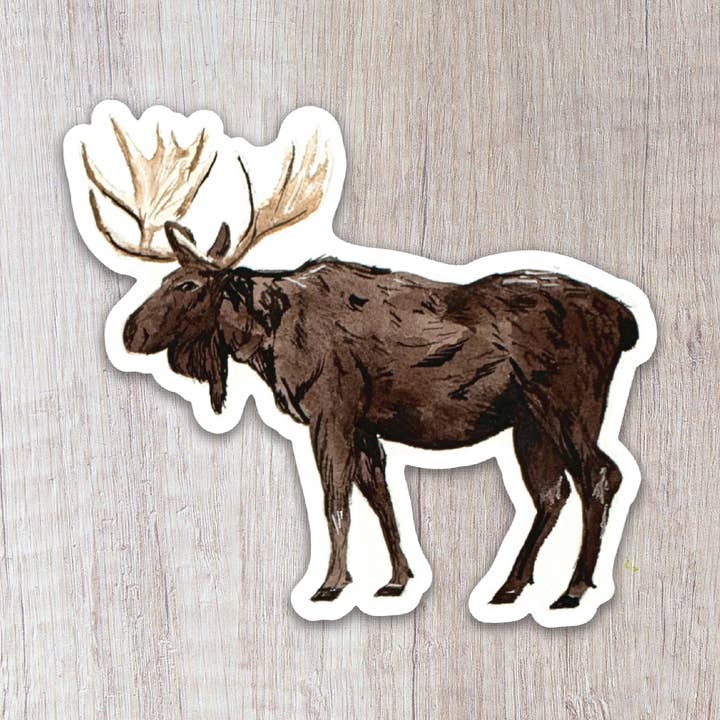 Moose Sticker for wholesale by Brush & Bark