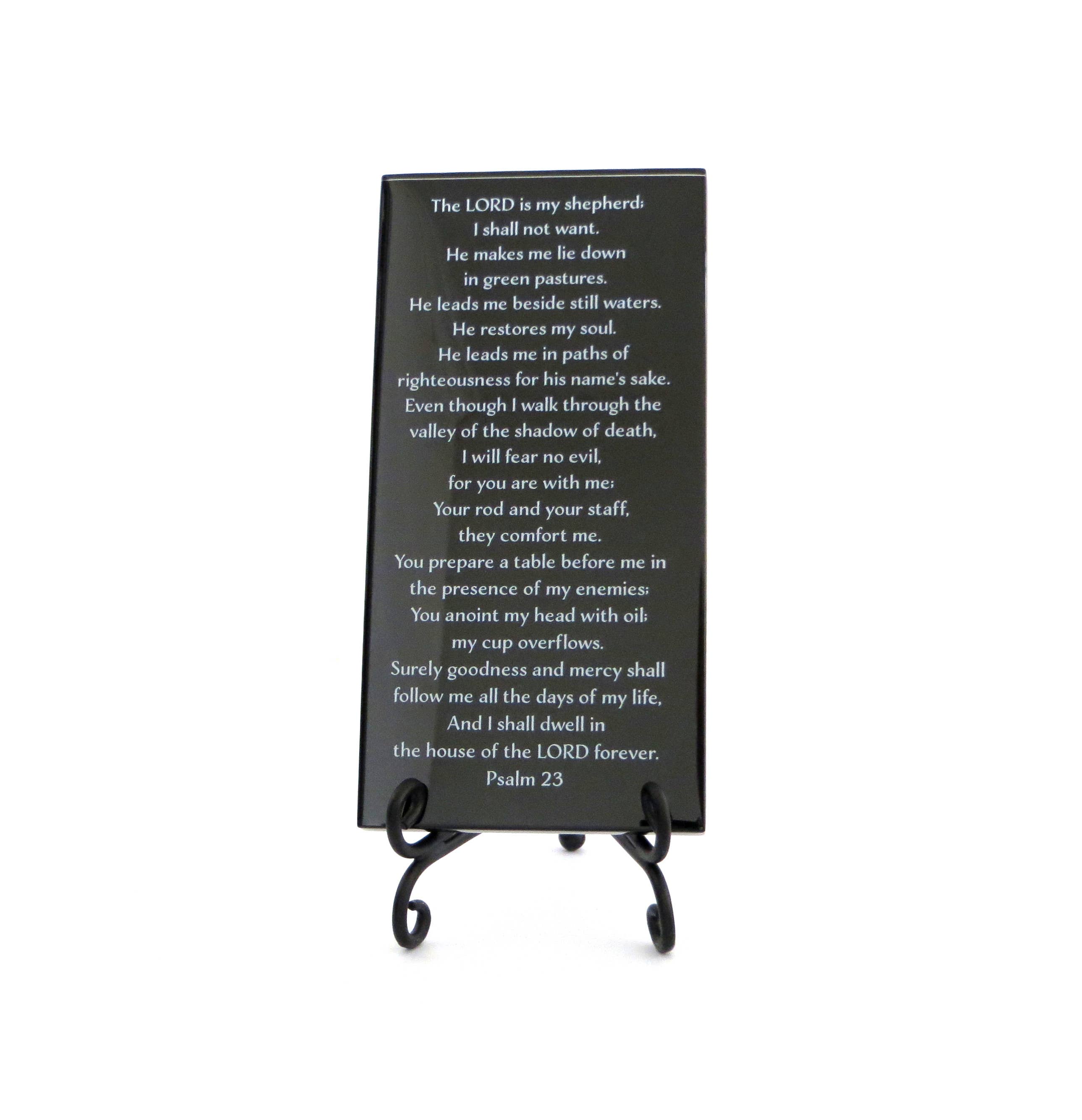 Lifeforce Glass, Inc. – Placa de parede por atacado – O 23º Salmo sobre Placa de Vidro. Presente Cristão1