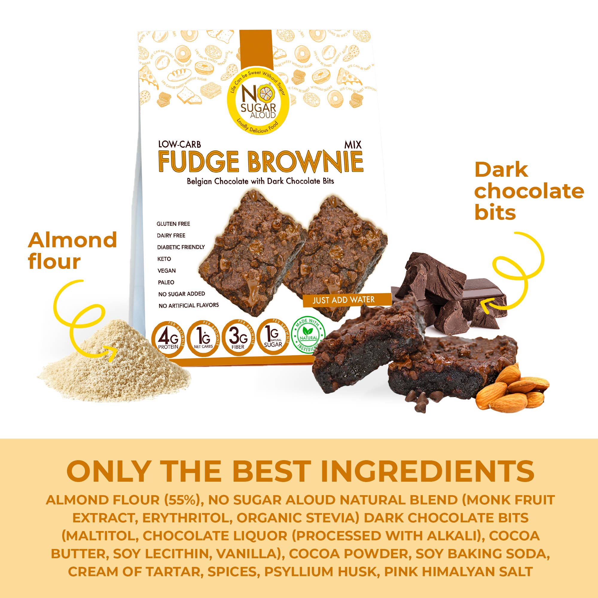 No Sugar Aloud LLC - Wholesale Brownie Mix - Low Carb Brownie Mix5