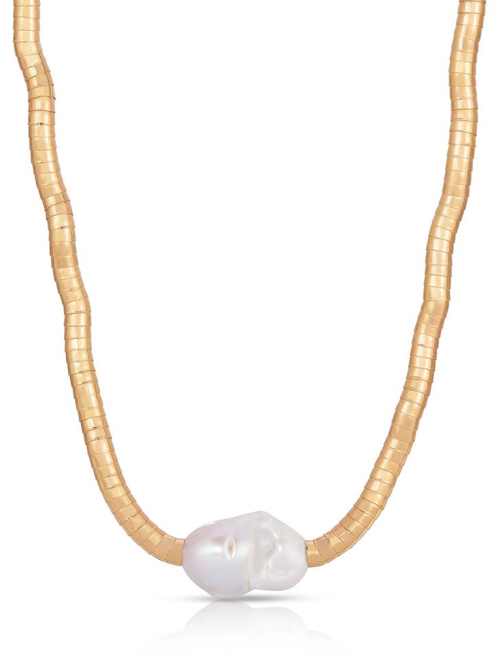 Flytande guld och pärlchoker för wholesale av Ettika