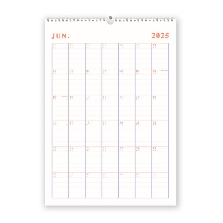 Calendário - PEACH 2025 por atacado de SANS.design
