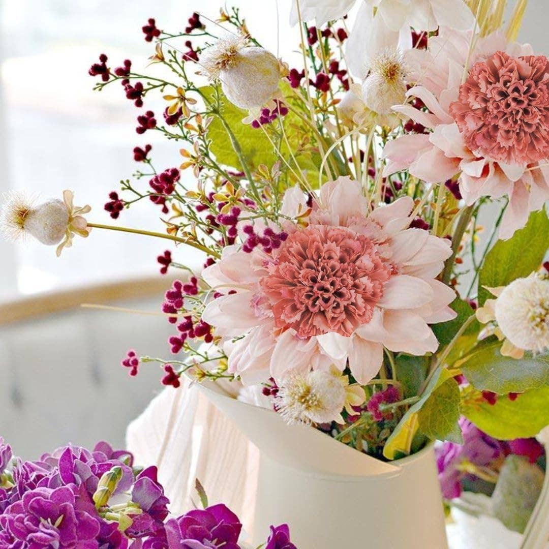 Factory Direct Craft - Wholesale Artificial Flowers - 28" Pink Dahlia Artificial Flower Stem3