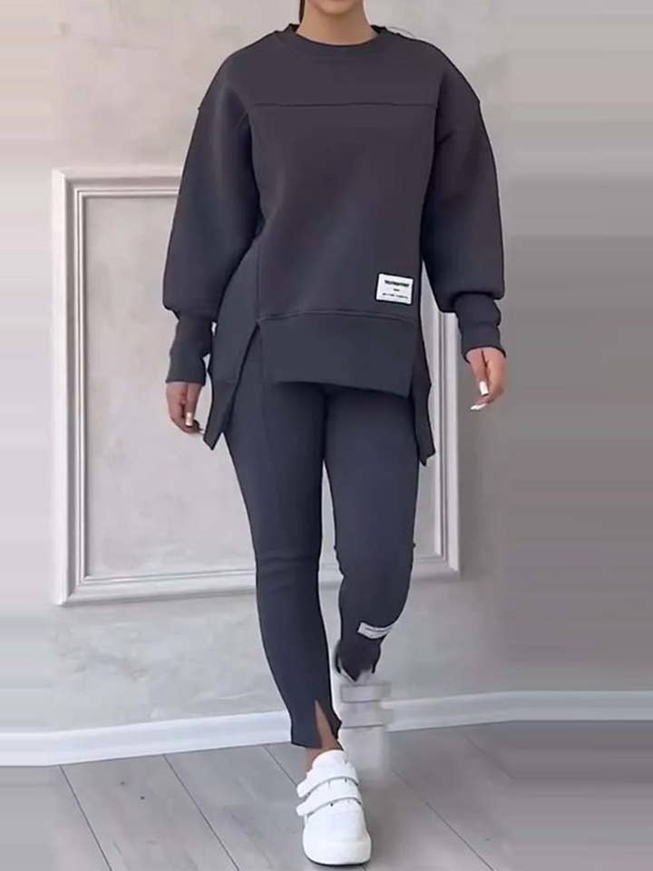 AZSHOP Trading LLC - Wholesale Lounge Set - Women's - Oversized Top and Leggings Set1