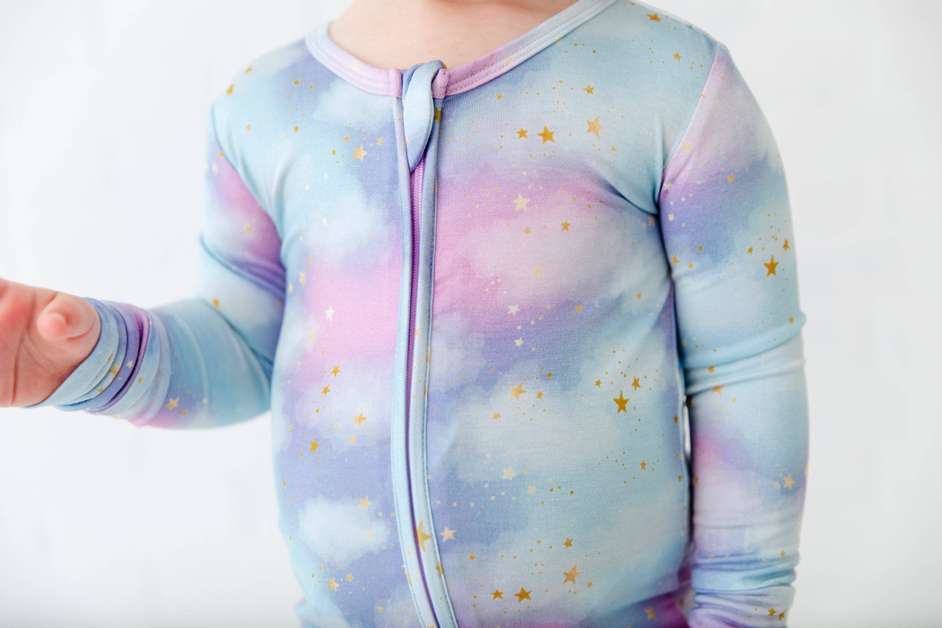 Dreamiere – wholesale Sleepsuit – Baby – Kids Cotton Candy Skies Bamboo Convertible Footie Pajamas4