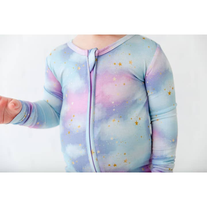 Dreamiere – wholesale Sleepsuit – Baby – Kids Cotton Candy Skies Bamboo Convertible Footie Pajamas4