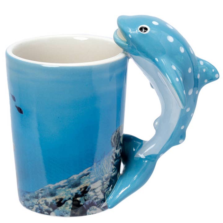 Puckator Ltd - Wholesale Coffee Mug - Whale Shark Ceramic Shaped Handle Mug