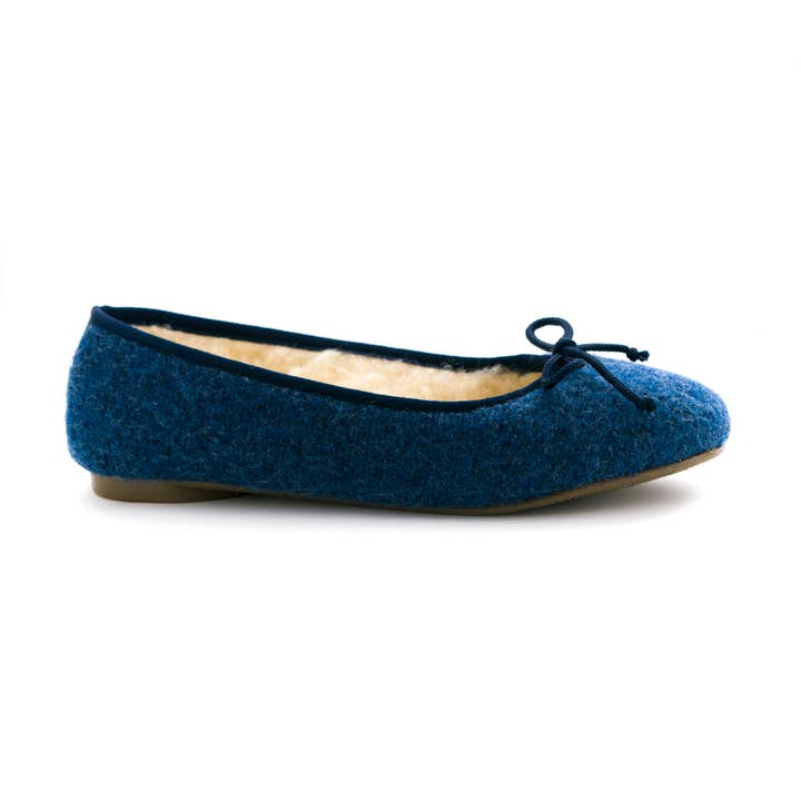 HAIKON HADA - Wholesale Slippers - Women's - Navy denim slippers ballet flats for home1