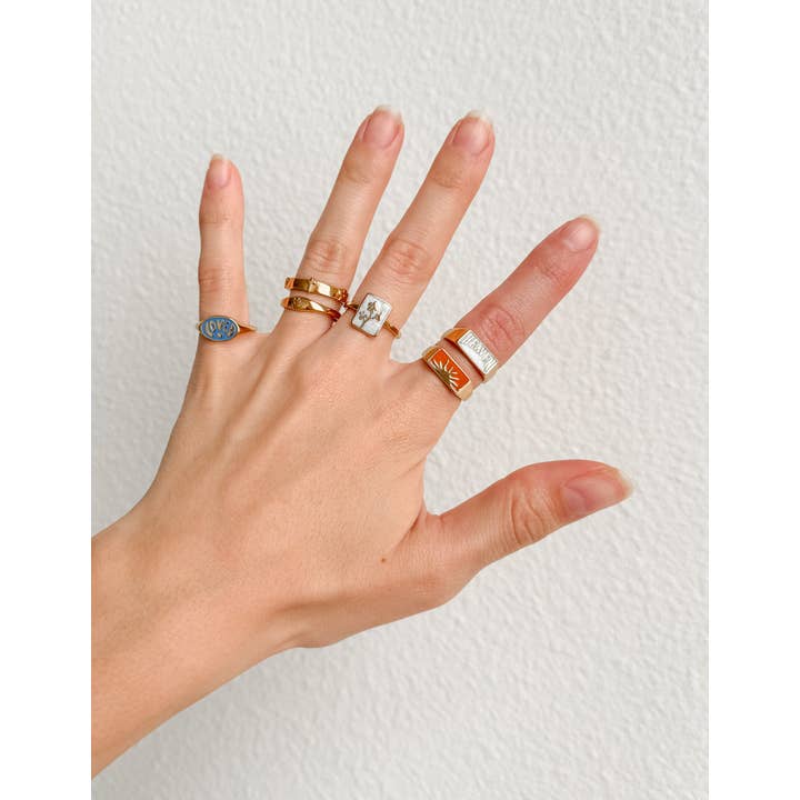 Elevated Faith - Wholesale Signet Ring - Sunrise Rectangular Signet Ring
