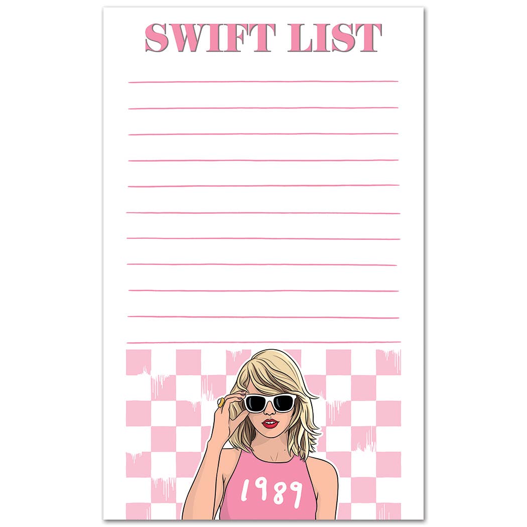 THE FOUND - Wholesale Notepad - Notepad: Pop Star List Stationery1