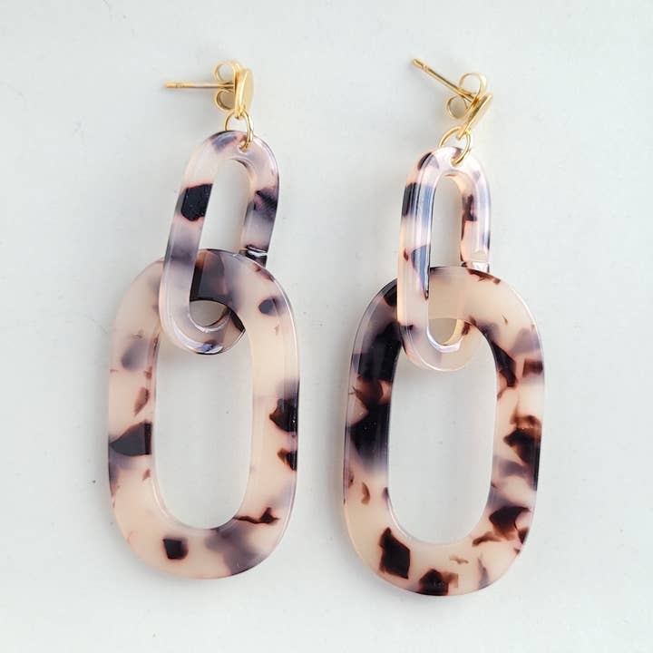 Chrissy Earrings - Blonde Tortoise // Jewelry, Earrings, Fall for wholesale by Spiffy & Splendid