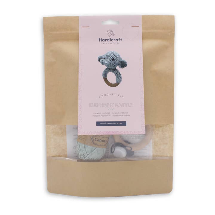 Hardicraft - Wholesale Knitting/Crochet Supplies - DIY Crochet Kit - Rattle Elephant4