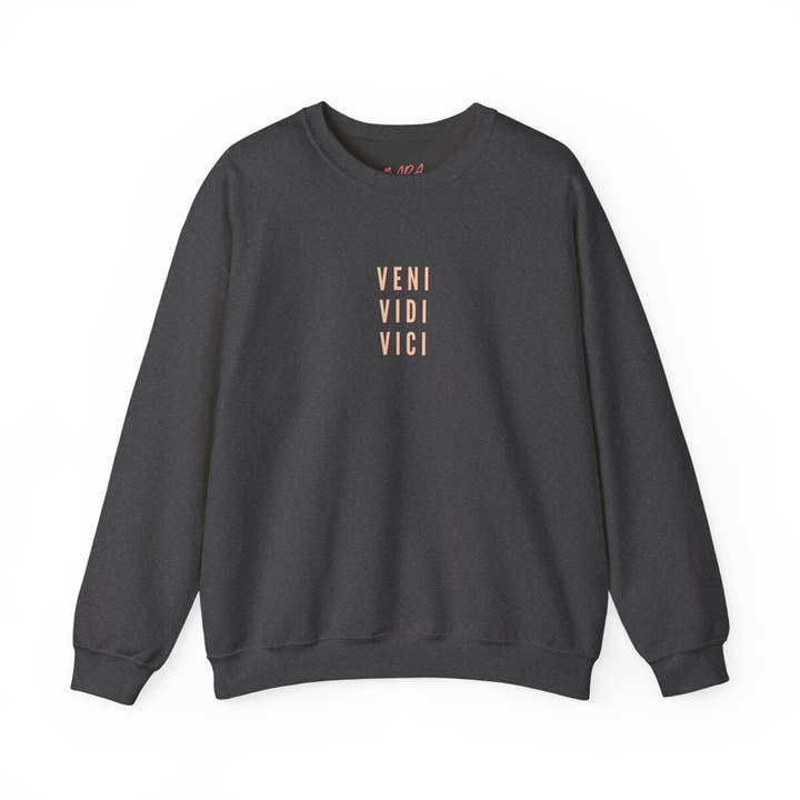Traveler Crewneck Sweatshirt - Veni, Vidi, Vici Collection for wholesale by MARA Style
