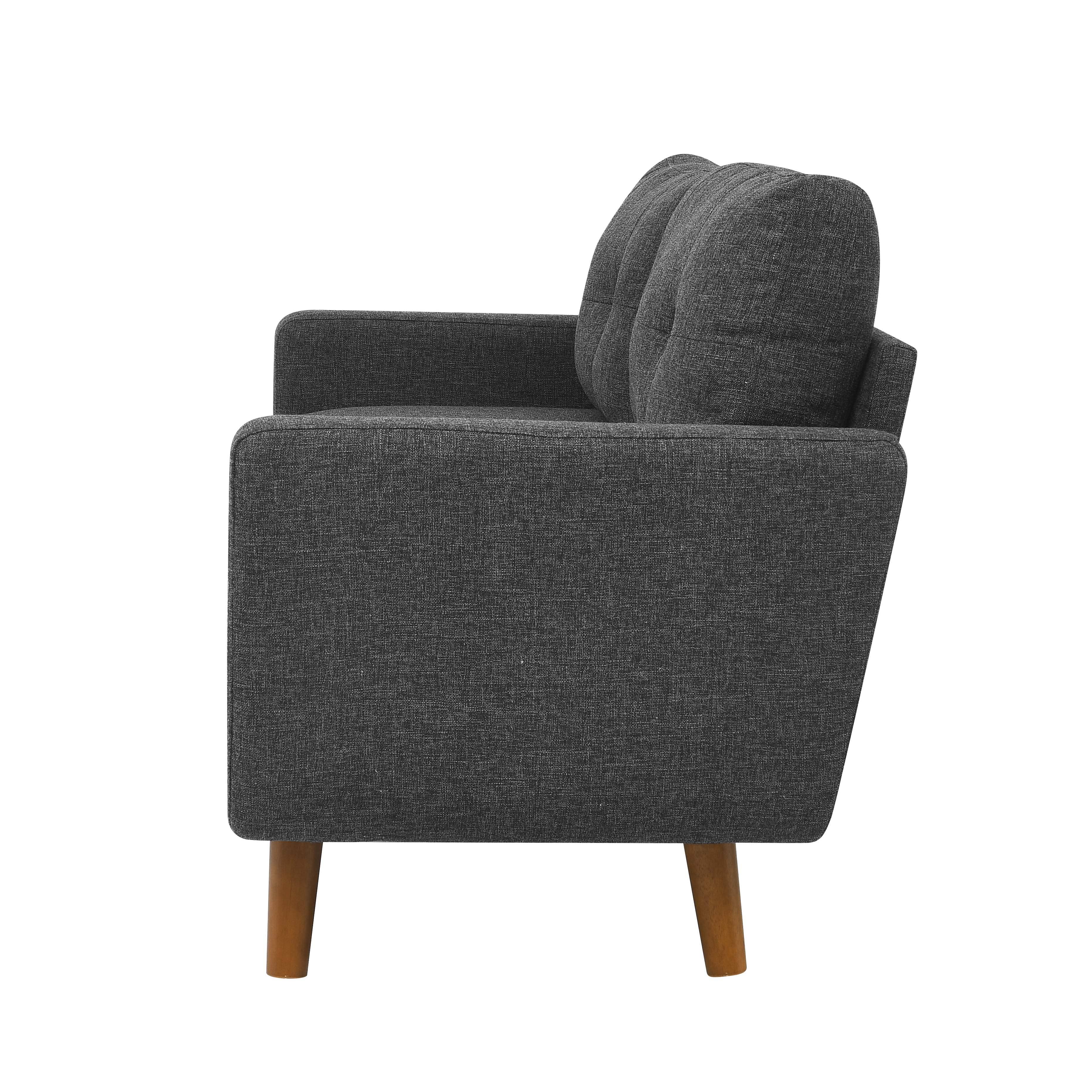 39F Inc. - Vente Canapés - Canapé d'appoint capitonné de 67,7 pouces de style mi-siècle avec pieds en bois43