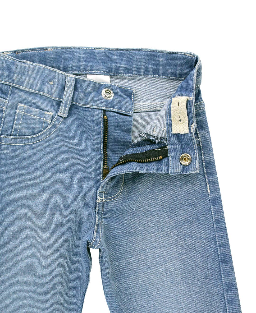 Blue Boys Light Wash Denim Jeans for wholesale on Faire3