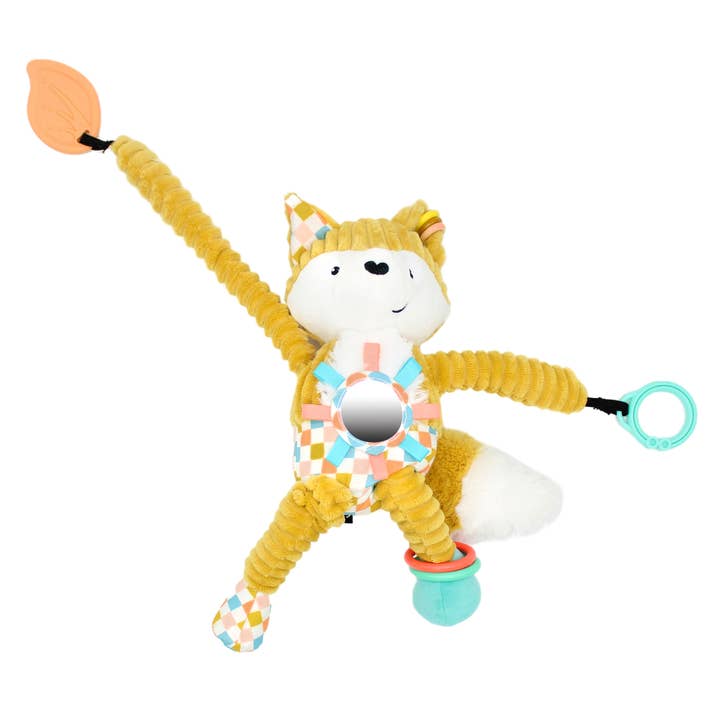 Les Déglingos, France - Wholesale Stuffed/Plush Toy - Kids & Baby - LES DEGLINGOS BABY ON THE GO ACTIVITY PLUSH CYRANOS THE FOX2