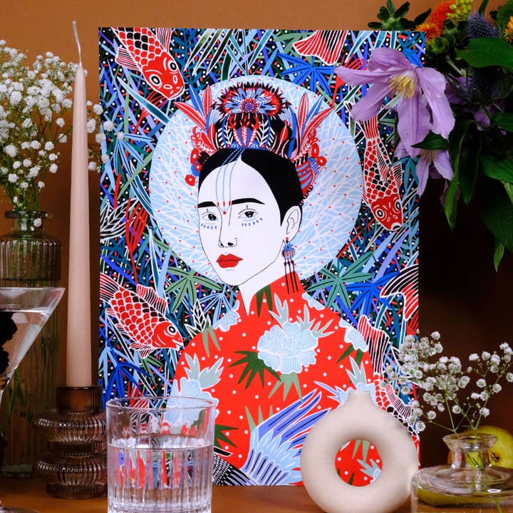 Impressão de belas artes giclée do Japão por atacado de Sasha Ignatiadou