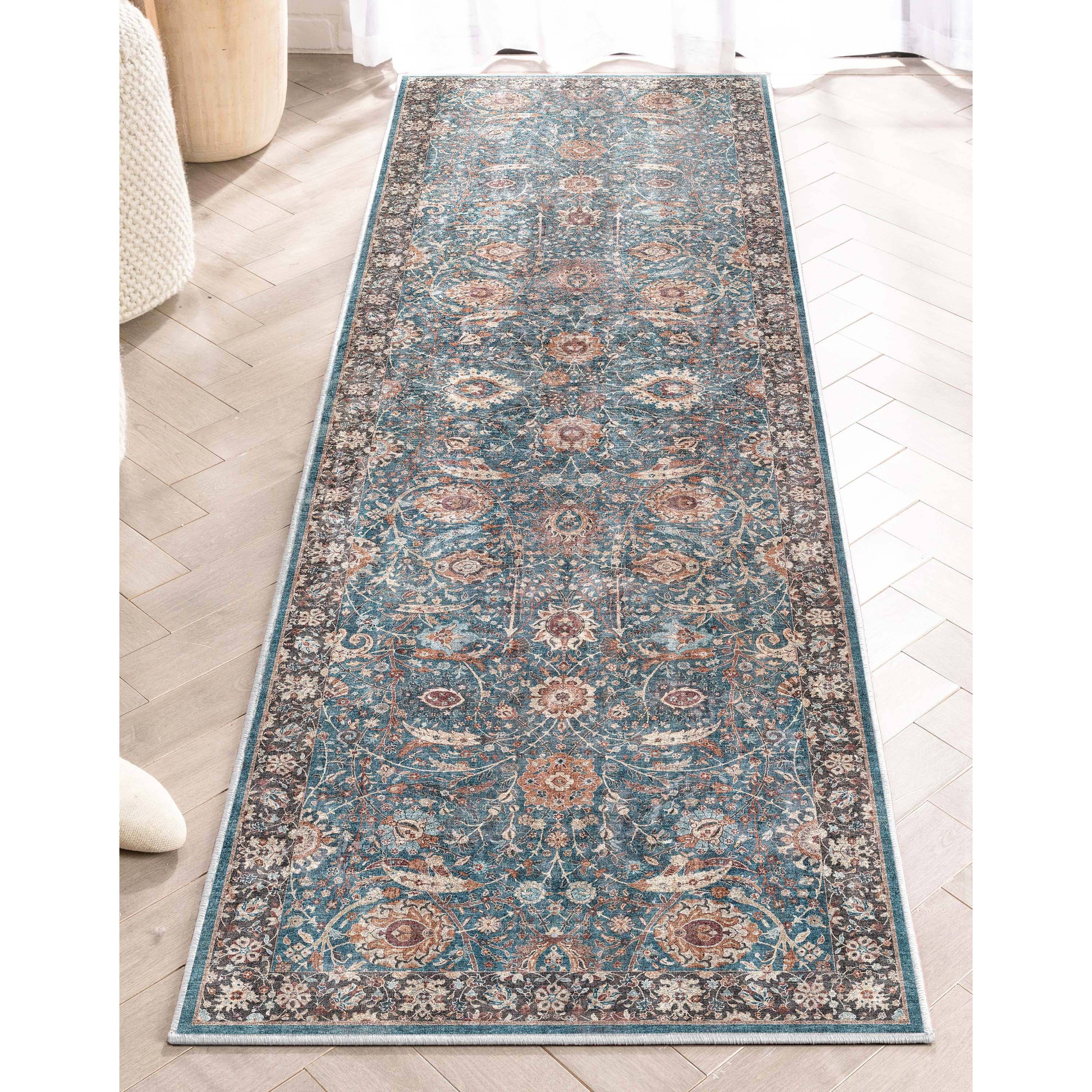 Well Woven - Vendita all'ingrosso Tappeto - Tappeto Liana Vintage Oriental Teal a trama piatta8