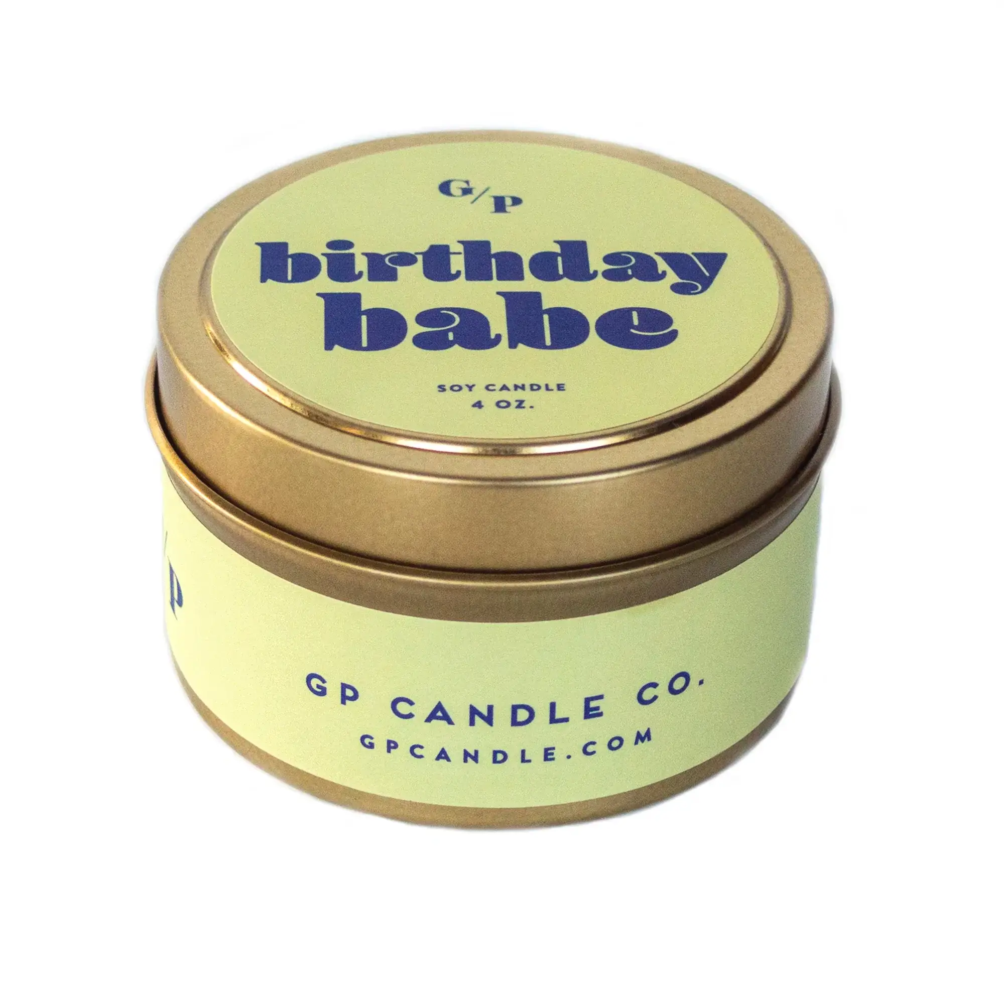 GP Candle Co. - Wholesale Travel Candles - Birthday Babe Just Because 4 oz. Candle Tin1