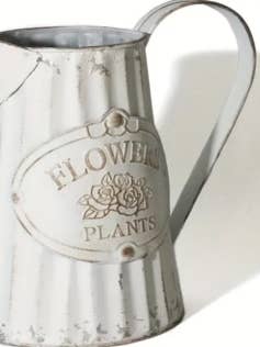 Gegalvaniseerde bloemenvaas voor wholesale door Deeply Rooted, a lil Texas shopping experience