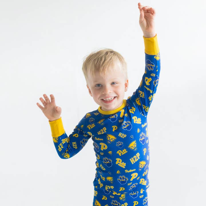 Tailgate Tikes - Wholesale Sleepwear Set - Kids - Pitt Panthers Two-Piece Pajama Set8