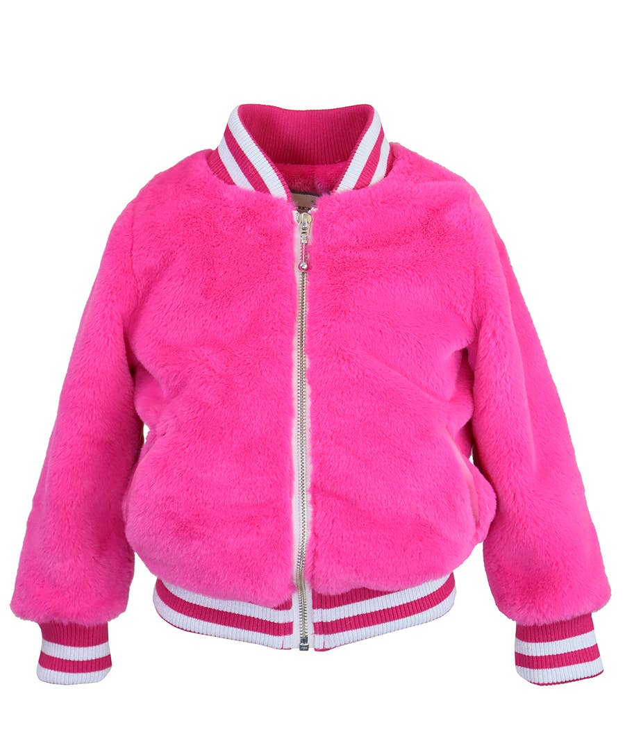 Puff Rosa Quente - HPP Casaco Widgeon Varsity em Pele Faux Pele Hot Pink 3810N-HPP '24 para venda a revendedores na Faire0