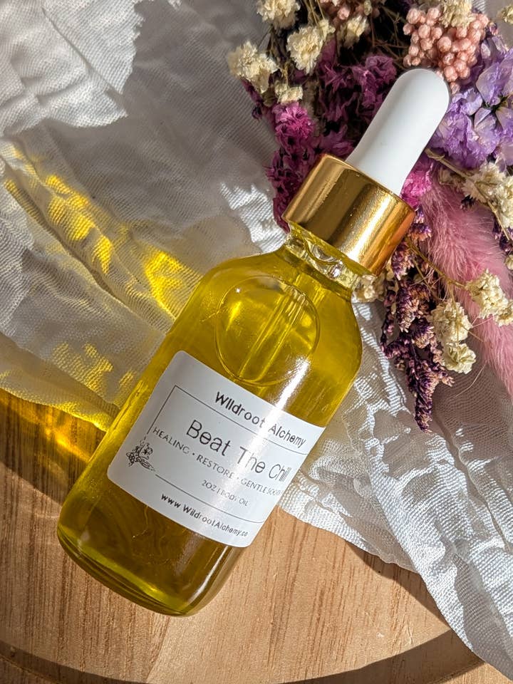 Beat the Chill | Hydrating Body Oil for wholesale by Wildroot Alchemy